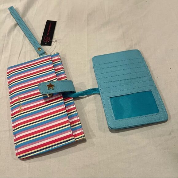NWT No Boundaries (NoBo) Striped Wristlet Wallet - Multicolor with Card Slots - Picture 6 of 8